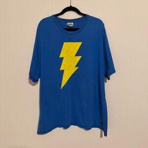 DC Shazam 2000 lightning bolt short blue vintage 2xl